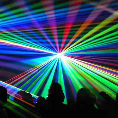 Lasershow Betrieb